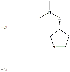 dimethyl({[(3r)-pyrrolidin-3-yl]methyl)amine 2hcl Struktur