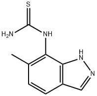 (6-methyl-1H-indazol-7-yl)thiourea Struktur