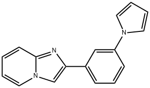 1-(3-{imidazo[1,2-a]pyridin-2-yl}phenyl)-1H-pyrrole Struktur