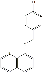 8-[(6-chloropyridin-3-yl)methoxy]quinoline Struktur