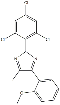 methyl 2-[5-methyl-2-(2,4,6-trichlorophenyl)-2H-imidazol-4-yl]phenyl ether Struktur