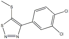 4-(3,4-dichlorophenyl)-5-(methylsulfanyl)-1,2,3-thiadiazole Struktur