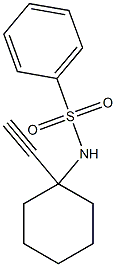 N-(1-ethynylcyclohexyl)benzenesulfonamide Struktur