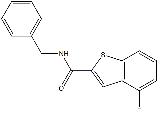 N-benzyl-4-fluoro-1-benzothiophene-2-carboxamide Struktur