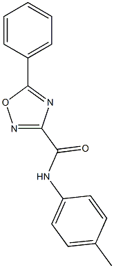 N-(4-methylphenyl)-5-phenyl-1,2,4-oxadiazole-3-carboxamide Struktur