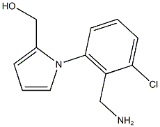 {1-[2-(aminomethyl)-3-chlorophenyl]-1H-pyrrol-2-yl}methanol Struktur