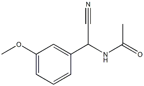 N-[cyano(3-methoxyphenyl)methyl]acetamide Struktur