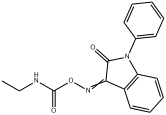 [(3Z)-2-oxo-1-phenyl-2,3-dihydro-1H-indol-3-ylidene]amino N-ethylcarbamate Struktur