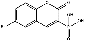 6-bromo-2-oxo-2H-chromen-3-ylphosphonic acid Struktur