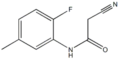 2-cyano-N-(2-fluoro-5-methylphenyl)acetamide Struktur