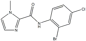 N-(2-bromo-4-chlorophenyl)-1-methyl-1H-imidazole-2-carboxamide Struktur