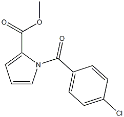 methyl 1-(4-chlorobenzoyl)-1H-pyrrole-2-carboxylate Struktur