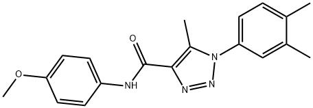 1-(3,4-dimethylphenyl)-N-(4-methoxyphenyl)-5-methyl-1H-1,2,3-triazole-4-carboxamide Struktur