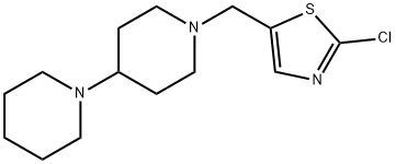 1'-[(2-chloro-1,3-thiazol-5-yl)methyl]-1,4'-bipiperidine Struktur