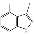 3,4-DIIODE (1H)INDAZOLE Struktur