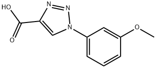 1-(3-methoxyphenyl)-1H-1,2,3-triazole-4-carboxylic acid Struktur