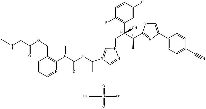 Isavuconazonium sulfate Structure