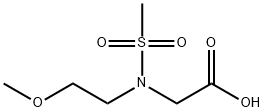 2-(N-(2-Methoxyethyl)Methylsulfonamido)Acetic Acid Struktur