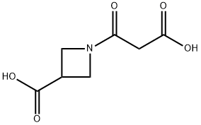 1-(2-carboxyacetyl)azetidine-3-carboxylic acid Struktur