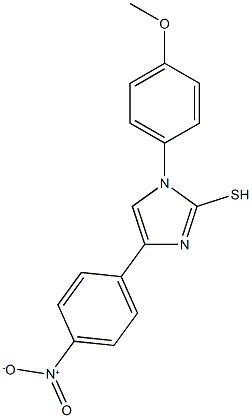 1-(4-methoxyphenyl)-4-(4-nitrophenyl)-1H-imidazole-2-thiol Struktur