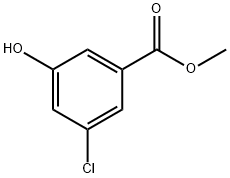 3-Chloro-5-hydroxybenzoic acid methyl ester Struktur