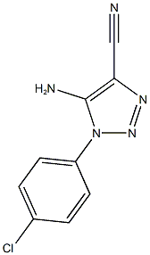 5-amino-1-(4-chlorophenyl)-1H-1,2,3-triazole-4-carbonitrile Struktur