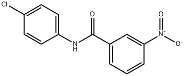 N-(4-chlorophenyl)-3-nitrobenzamide Struktur