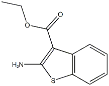 ethyl 2-amino-1-benzothiophene-3-carboxylate Struktur