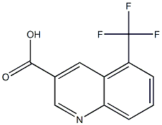 5-(trifluoromethyl)quinoline-3-carboxylic acid Struktur