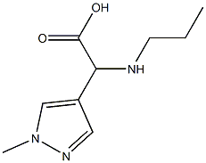 (1-methyl-1H-pyrazol-4-yl)(propylamino)acetic acid Struktur