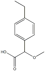 (4-ethylphenyl)(methoxy)acetic acid Struktur