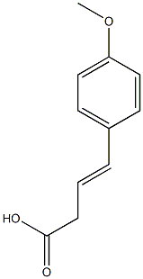 (3E)-4-(4-methoxyphenyl)but-3-enoic acid Struktur