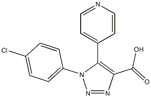 1-(4-chlorophenyl)-5-pyridin-4-yl-1H-1,2,3-triazole-4-carboxylic acid Struktur