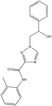 1-(2-hydroxy-2-phenylethyl)-N-(2-methylphenyl)-1H-1,2,4-triazole-3-carboxamide Struktur