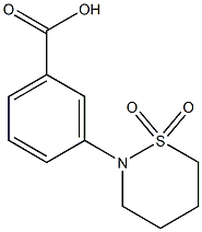 3-(1,1-DIOXO-[1,2]THIAZINAN-2-YL)-BENZOIC ACID Struktur