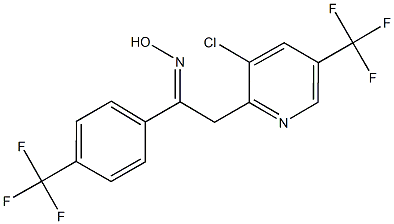 (1Z)-2-[3-chloro-5-(trifluoromethyl)pyridin-2-yl]-N-hydroxy-1-[4-(trifluoromethyl)phenyl]ethanimine Struktur