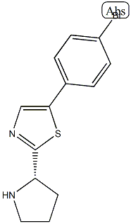 (S)-5-(4-bromophenyl)-2-(pyrrolidin-2-yl)thiazole Struktur