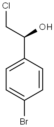 (s)-1-(4-bromophenyl)-2-chloroethan-1-ol Struktur