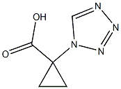 1-(1H-1,2,3,4-tetrazol-1-yl)cyclopropane-1-carboxylic acid Struktur