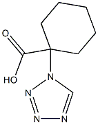 1-(1H-1,2,3,4-tetrazol-1-yl)cyclohexane-1-carboxylic acid Struktur