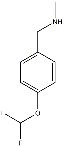 {[4-(difluoromethoxy)phenyl]methyl}(methyl)amine Struktur