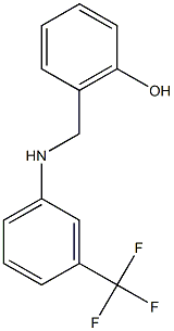 2-({[3-(trifluoromethyl)phenyl]amino}methyl)phenol Struktur