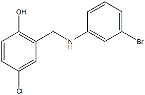 2-{[(3-bromophenyl)amino]methyl}-4-chlorophenol Struktur