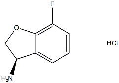 (3r)-7-fluoro-2,3-dihydro-1-benzofuran-3-amine hcl Struktur