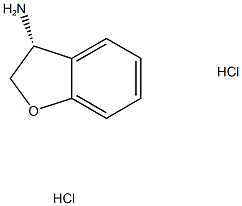 (3R)-2,3-dihydro-1-benzofuran-3-amine dihydrochloride Struktur