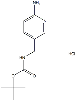 (6-amino-pyridin-3-ylmethyl)-carbamic acid tert-butyl ester hcl Struktur