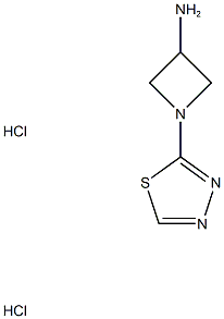 1-(1,3,4-thiadiazol-2-yl)azetidin-3-amine 2hcl Struktur