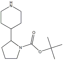 TERT-BUTYL 2-PIPERIDIN-4-YLPYRROLIDINE-1-CARBOXYLATE Struktur