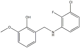 2-{[(3-chloro-2-fluorophenyl)amino]methyl}-6-methoxyphenol Struktur