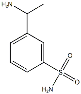 3-(1-aminoethyl)benzene-1-sulfonamide Struktur